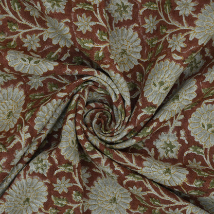 Dahlina Floral Block Print Fabric