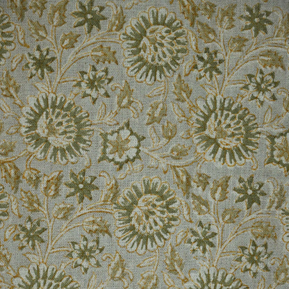 Dahlina Floral Block Print Fabric