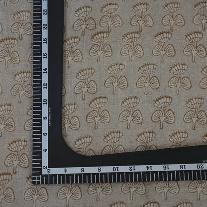 Joanna Sepia Linen Block Print Pillow Cover