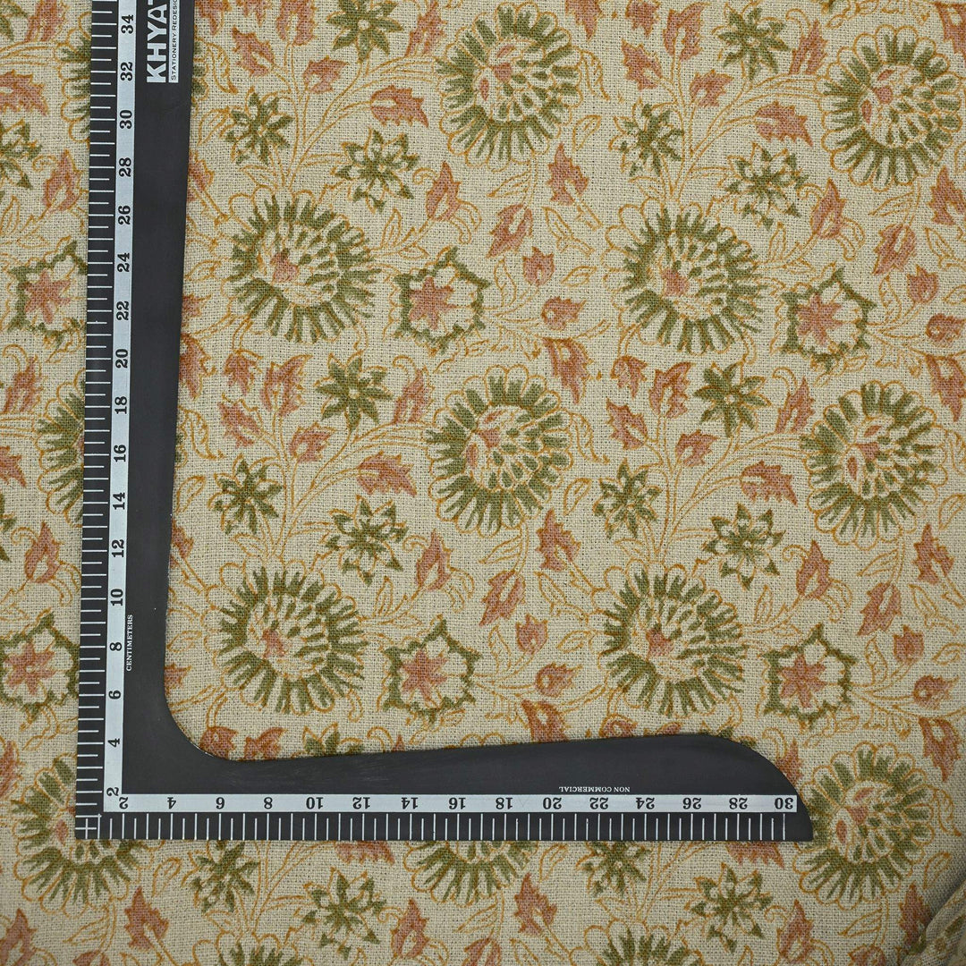 Artisan Block Print Linen Fabric