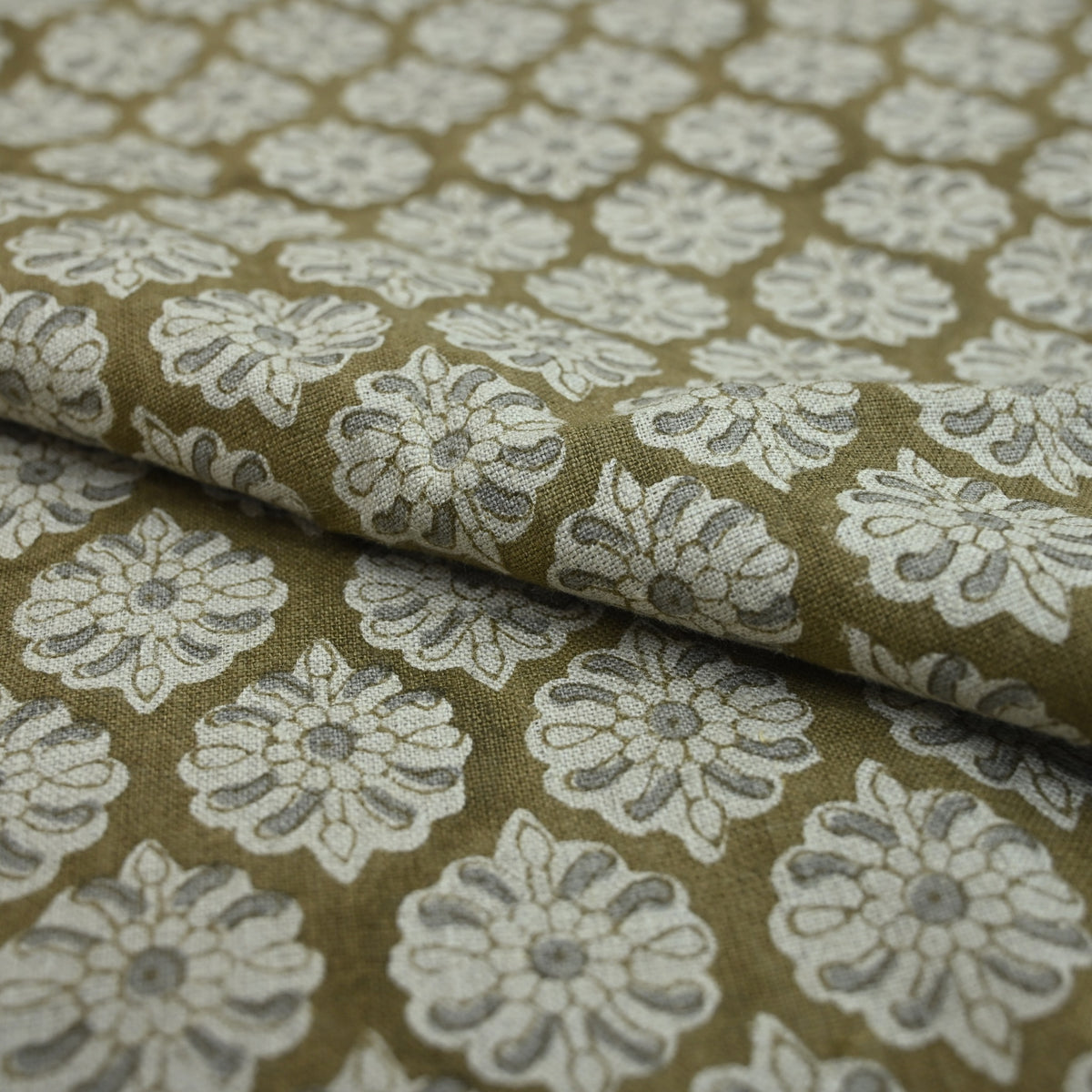 Casey Traditional Cotton Block Print Fabric