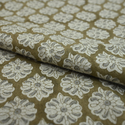 Casey Traditional Cotton Block Print Fabric