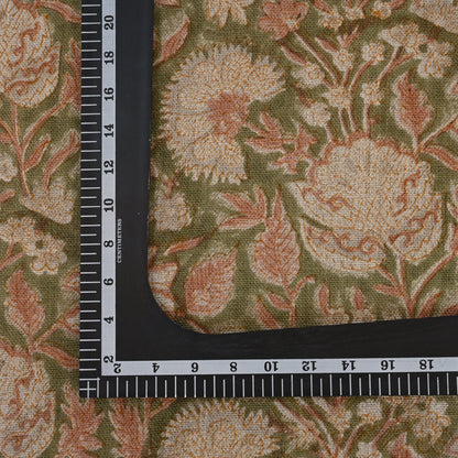 Sydney  Dusty  Linen Block Print Pillow Cover