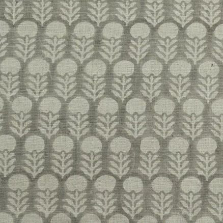 Artisan Block Print Linen Fabric -  8