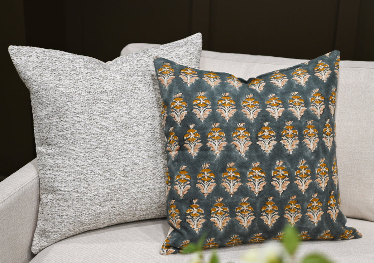 Ariana Amber Block Print Pillow Cover