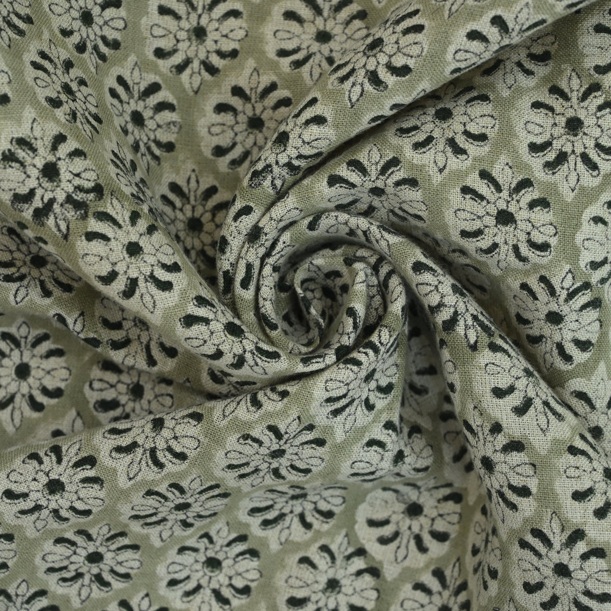 Casey Traditional Cotton Block Print Fabric