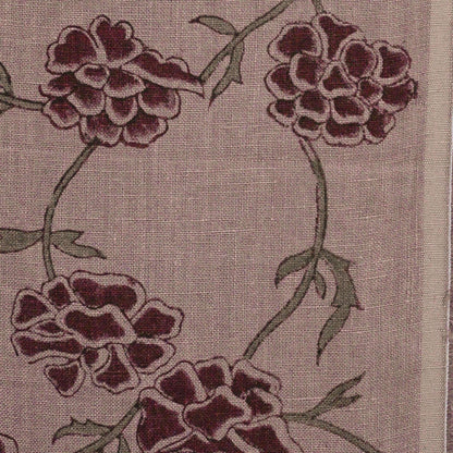 Driftwood Solid Linen Block Print Fabric