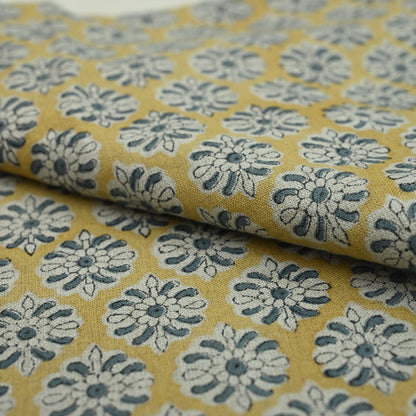 Casey Traditional Cotton Block Print Fabric