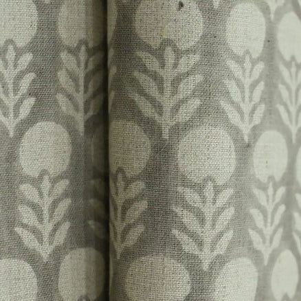 Artisan Block Print Linen Fabric -  8