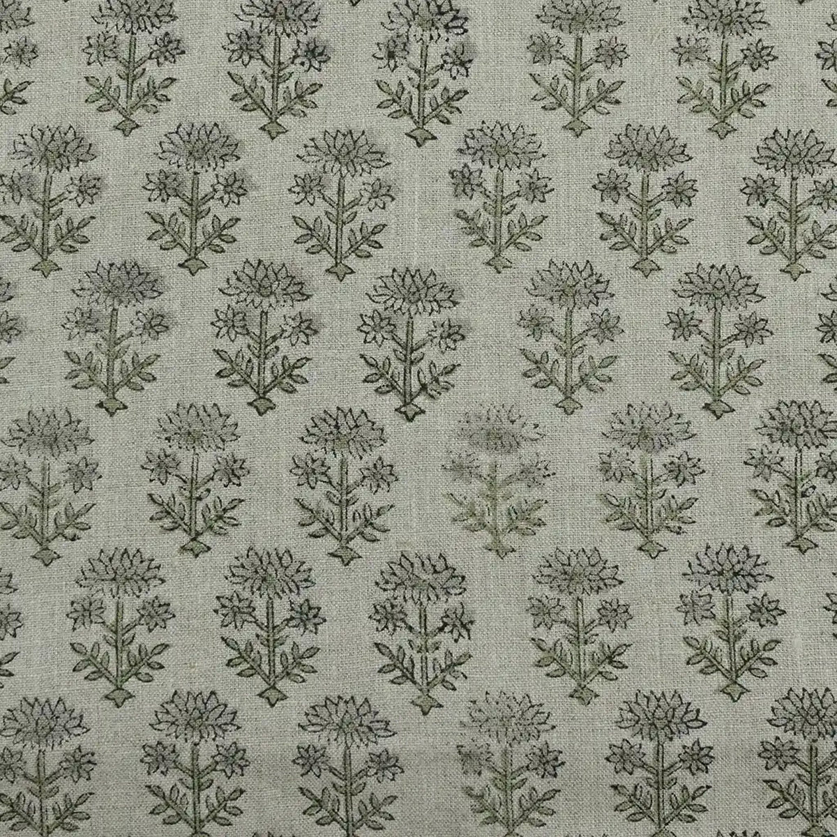 Emily Hand Block Printed Linen Fabric