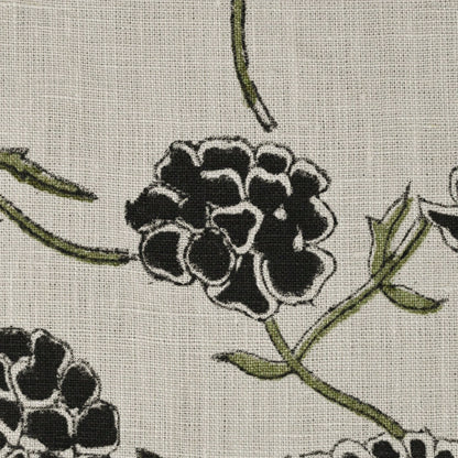 Driftwood Solid Linen Block Print Fabric