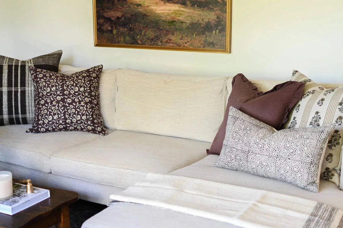 Vada Block Print Pillow Cover - Maple Village Lane