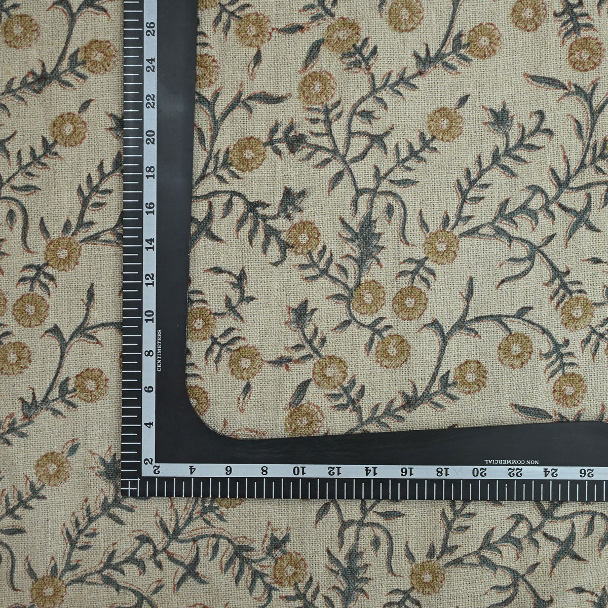 Bailey Handmade Floral Linen Fabric