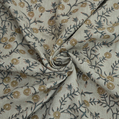 Bailey Handmade Floral Linen Fabric