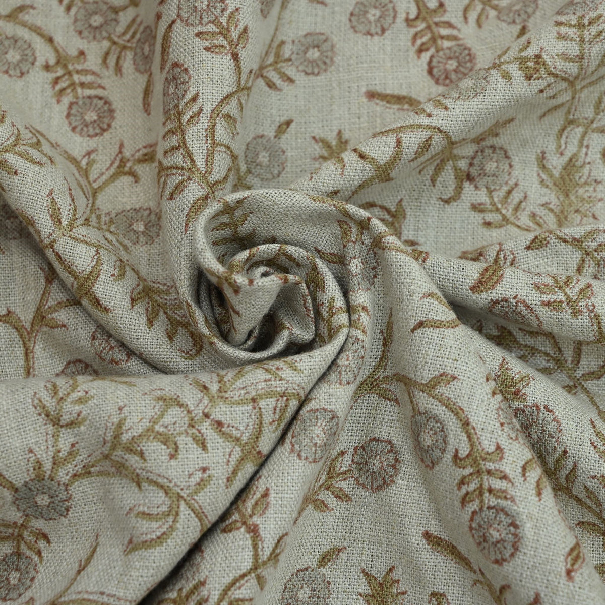 Bailey Handmade Floral Linen Fabric