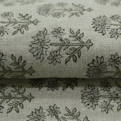 Emily Hand Block Printed Linen Fabric
