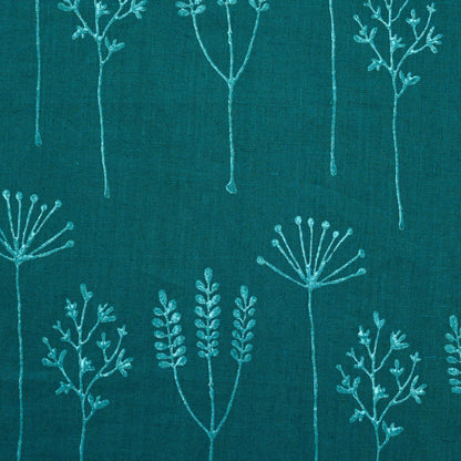 Eimaj Botanical Block Print  Linen Fabric