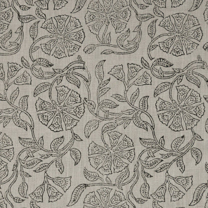 Kimberly Floral Linen Block Print Fabric