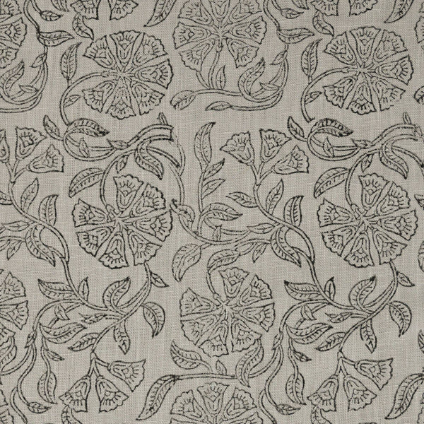 Kimberly Floral Linen Block Print Fabric
