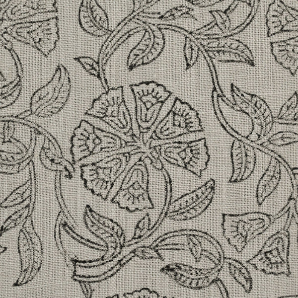 Kimberly Floral Linen Block Print Fabric
