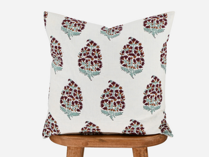 Alice Block Print Pillow Cover