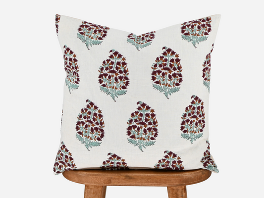 Alice Block Print Pillow Cover