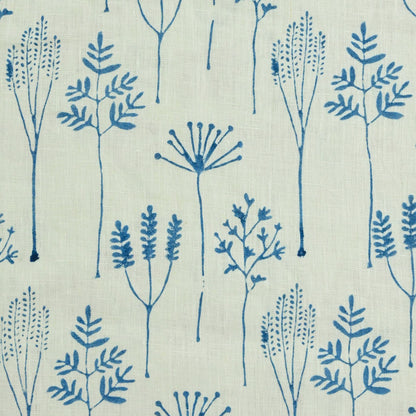 Eimaj Botanical Block Print  Linen Fabric
