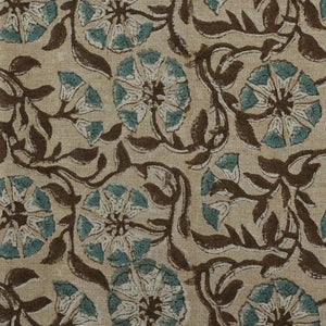 Teal Blue & Brown