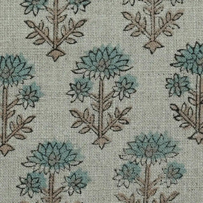 Emily Hand Block Printed Linen Fabric