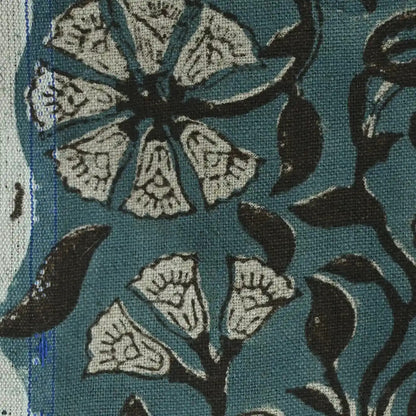Kimberly Floral Linen Block Print Fabric