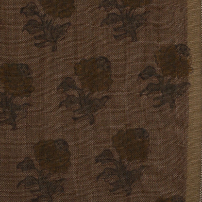 Kenzie Botanical Hand Block Linen Fabric