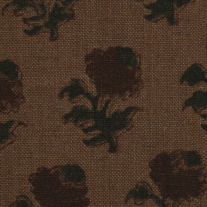 Kenzie Botanical Hand Block Linen Fabric