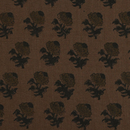 Kenzie Botanical Hand Block Linen Fabric