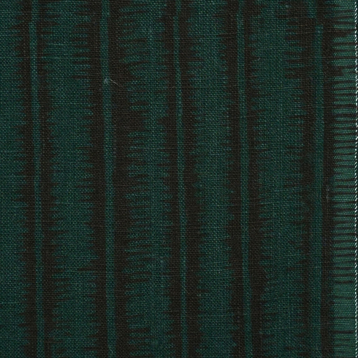 Acire Stripe Linen Block Print Fabric