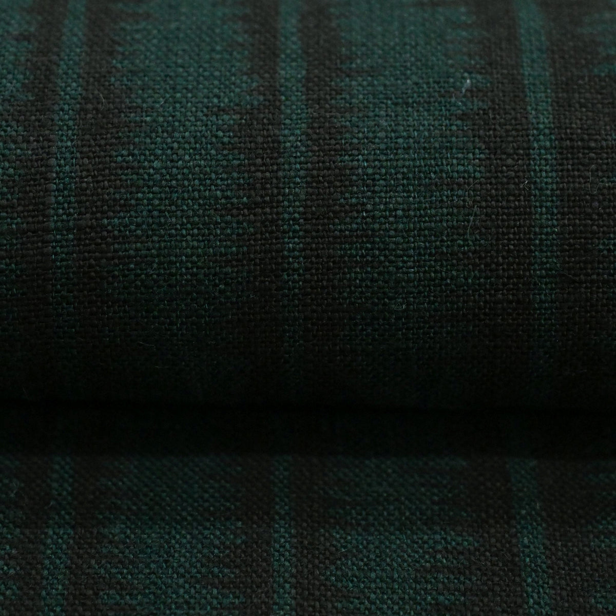 Acire Stripe Linen Block Print Fabric