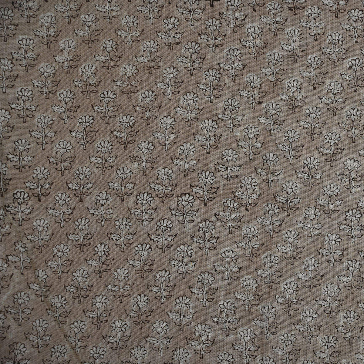 Frances Botanical Hand Block Linen Fabric
