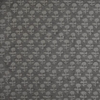 Frances Botanical Hand Block Linen Fabric