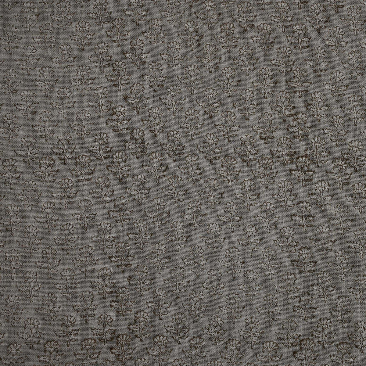 Frances Botanical Hand Block Linen Fabric