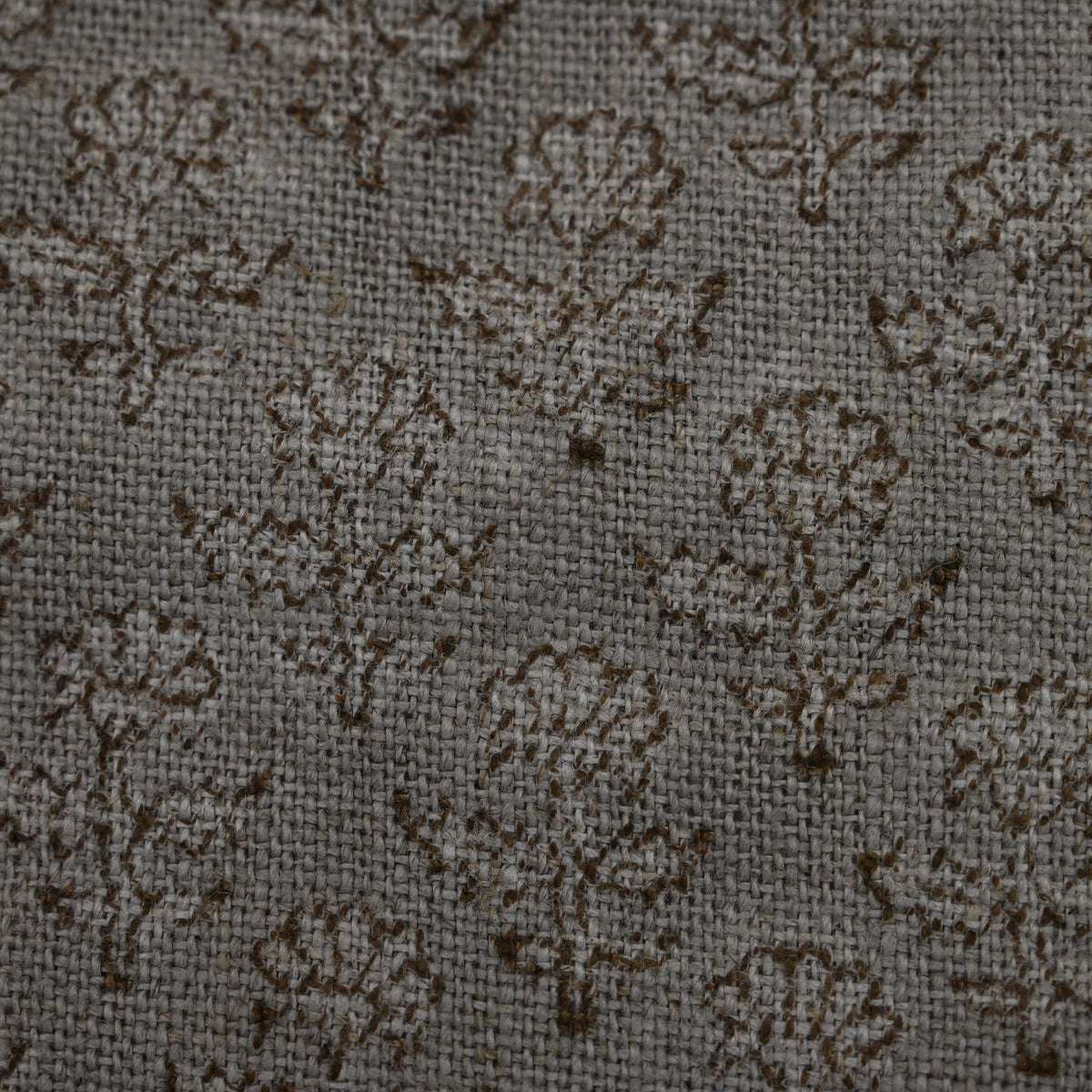 Frances Botanical Hand Block Linen Fabric