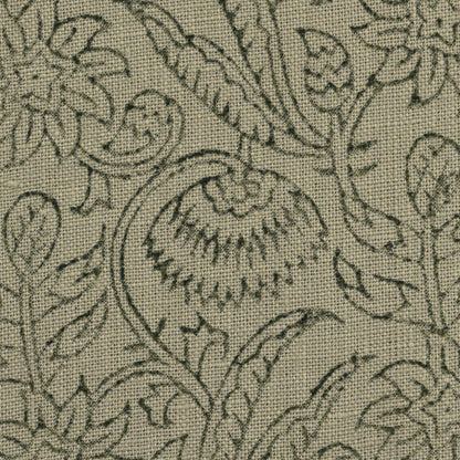 Sage Chintz Vine Linen Pillow Cover – view 2