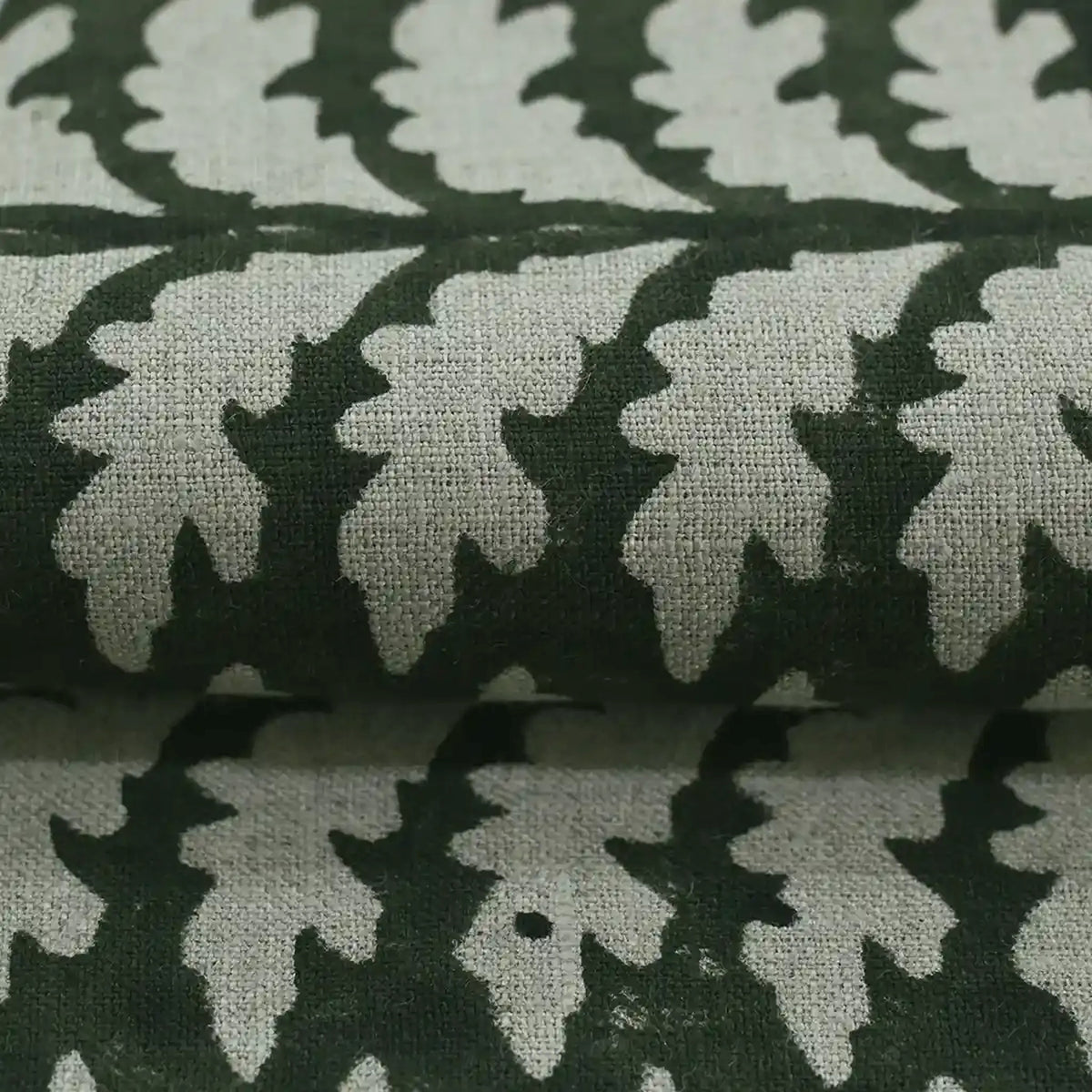 Fiona Hand Block Print Linen Fabric
