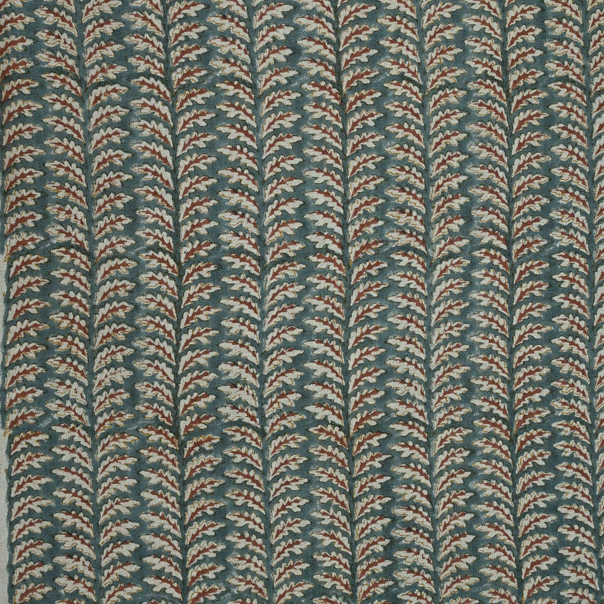 Fiona Hand Block Print Linen Fabric