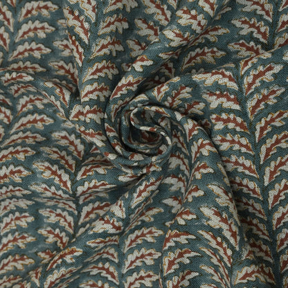 Fiona Hand Block Print Linen Fabric