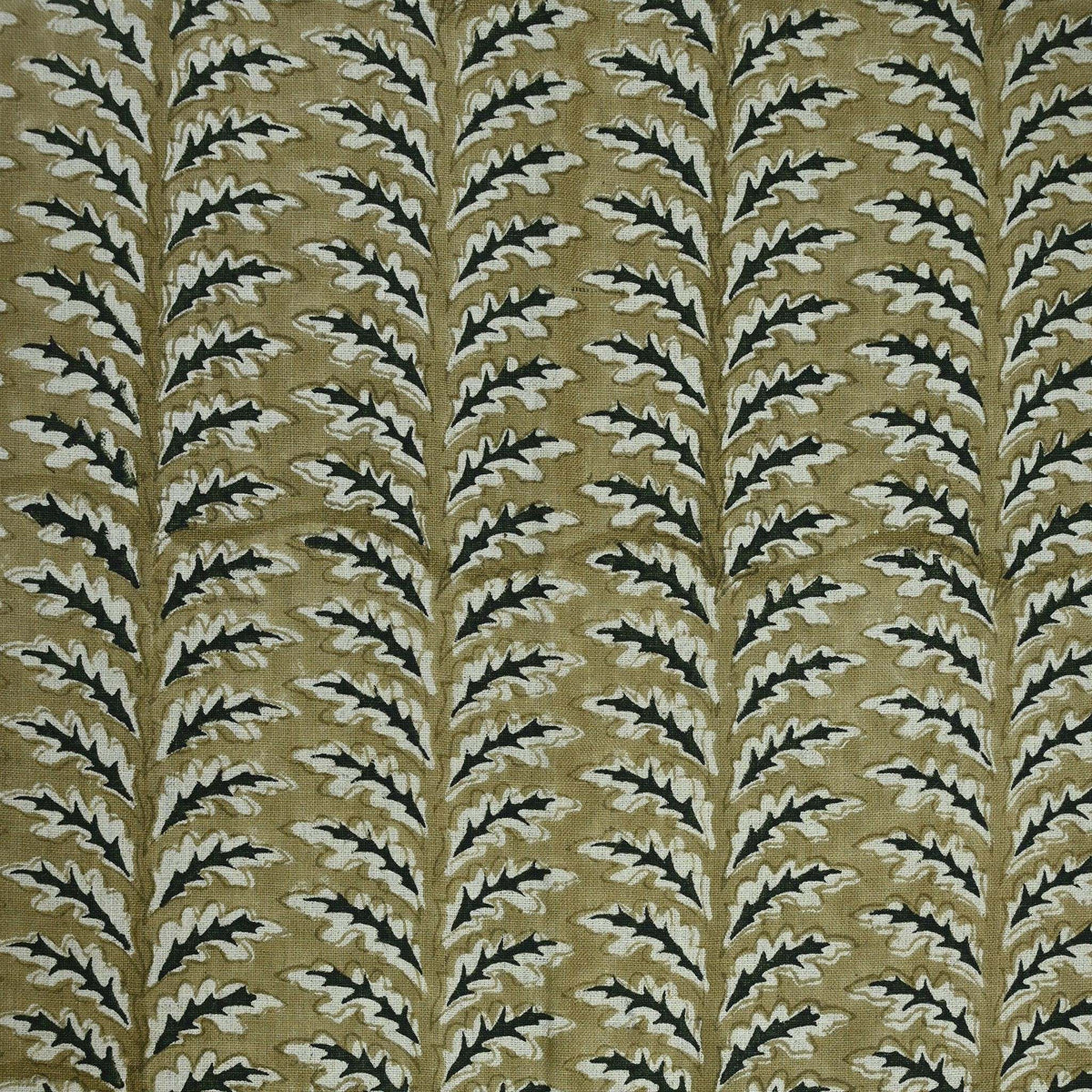 Fiona Hand Block Print Linen Fabric