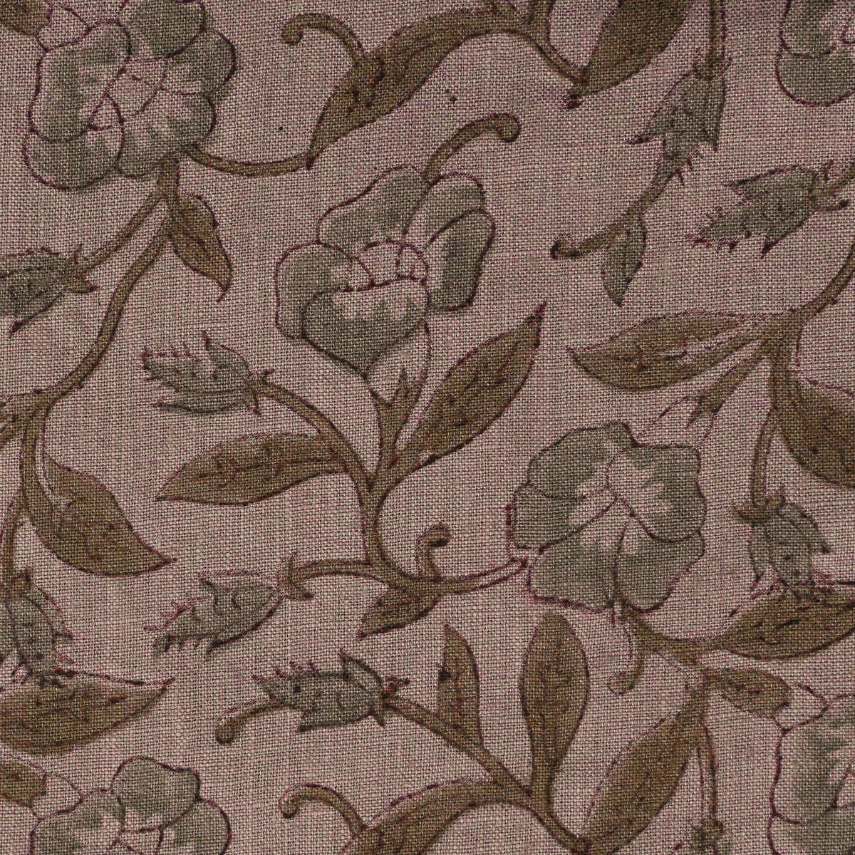 Whitley Floral Hand Block Printe Fabric