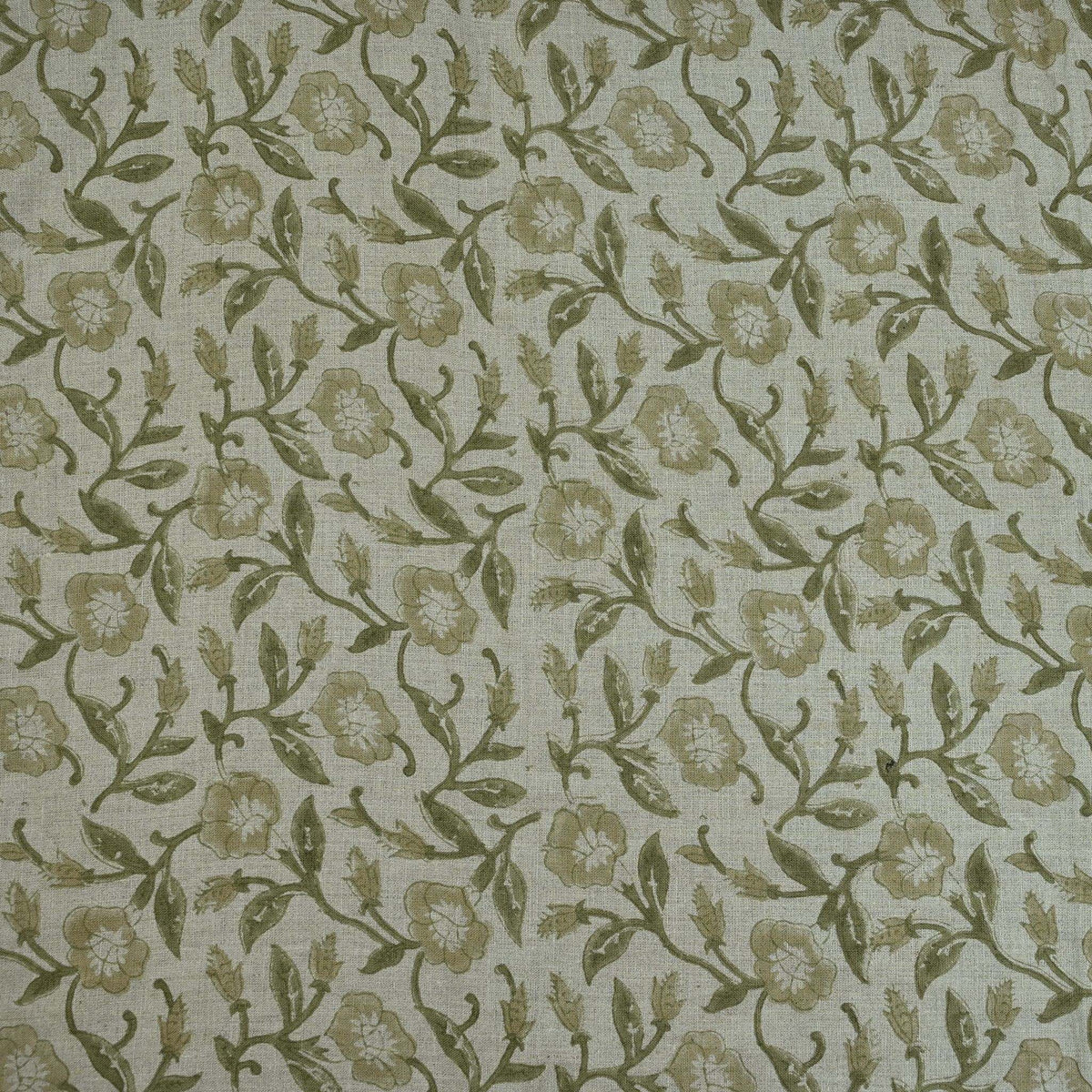Whitley Floral Hand Block Printe Fabric