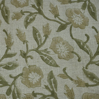 Whitley Floral Hand Block Printe Fabric