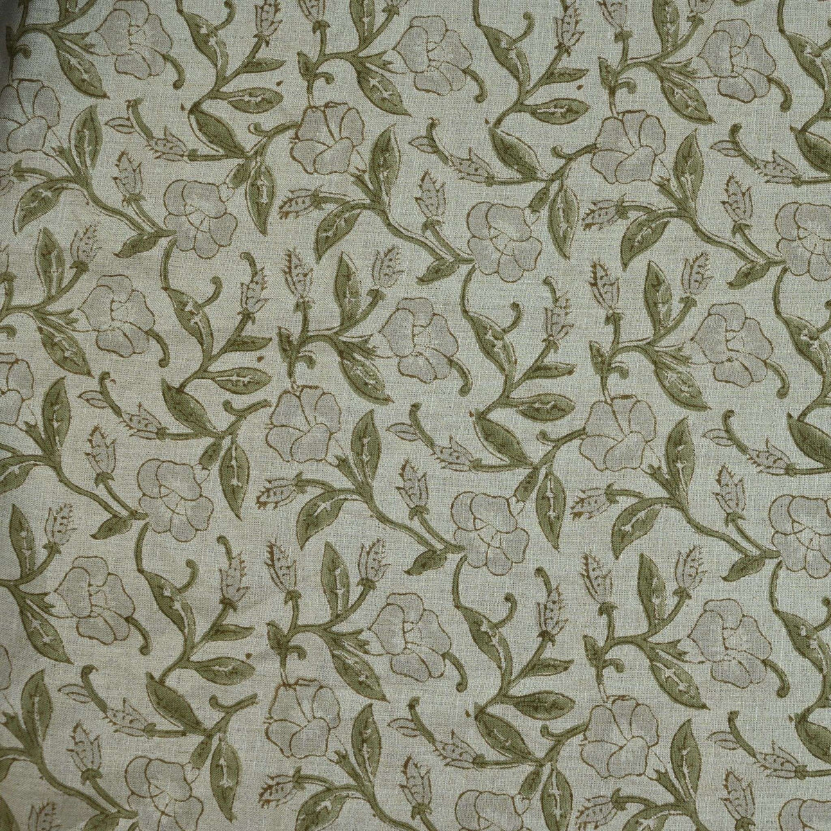 Whitley Floral Hand Block Printe Fabric