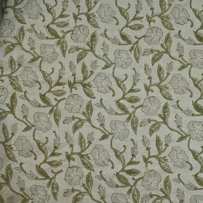 Whitley Floral Hand Block Printe Fabric