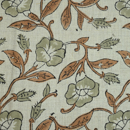 Whitley Floral Hand Block Printe Fabric